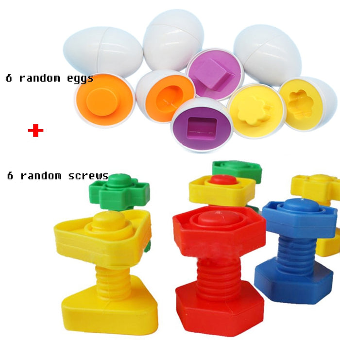 Shape Matching Easter EggsToy for Kids Baby Learning Educational Toy