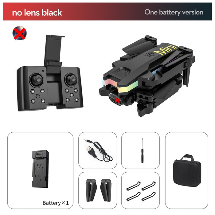 XT8 Mini Drone with Dual Camera HD 4K WIFI FPV One-Key Return Foldable RC Quadcopter Helicopter
