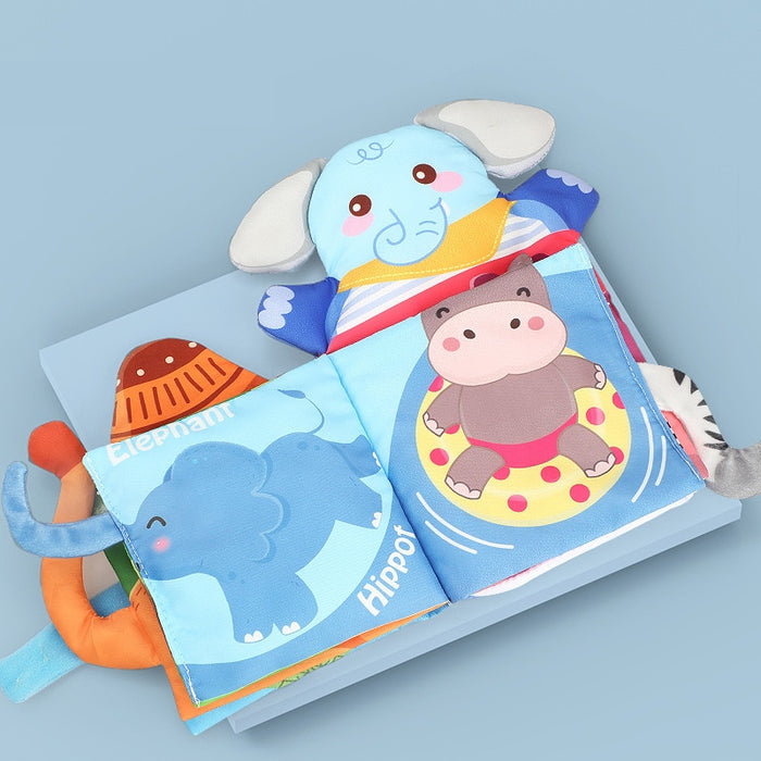 Hand Puppet Fabric Books Newborn Baby Educational Cloth Book