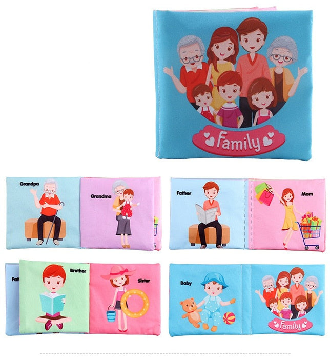 Hand Puppet Fabric Books Newborn Baby Educational Cloth Book