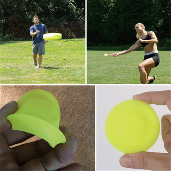 Mini Beach Flying Disk For Outdoor Sports Silicone Balance Disc Decompression Toys