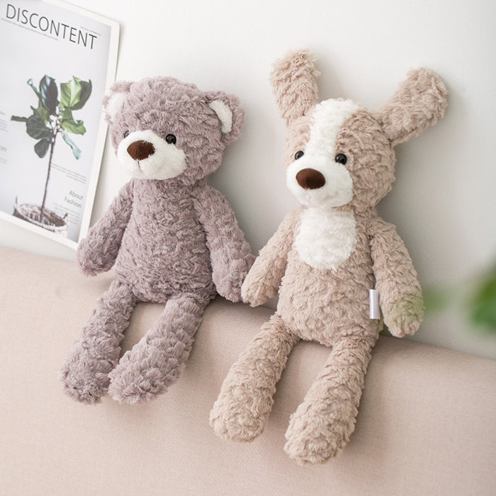 High Quality Soft Long legs Bunny Teddy Bear Dog Elephant Unicorn Stuffed Cartoon Animals