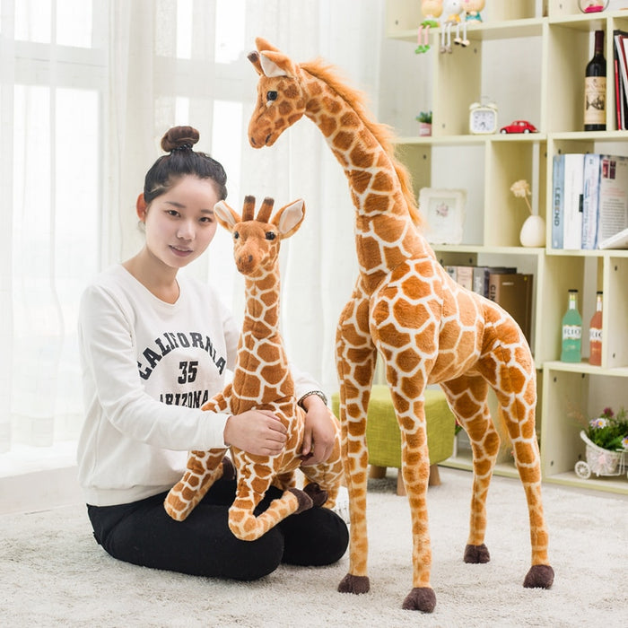 Giant Real Life Giraffe Plush Toys High Quality Stuffed Animals Dolls Soft Kids
