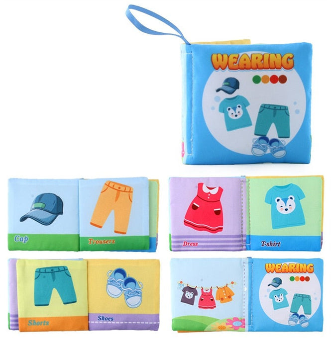Hand Puppet Fabric Books Newborn Baby Educational Cloth Book