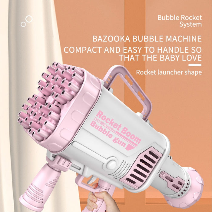 Electric Bubble Gun Gatlin Bubble Gun Machine Soap Bubbles Magic Bubble