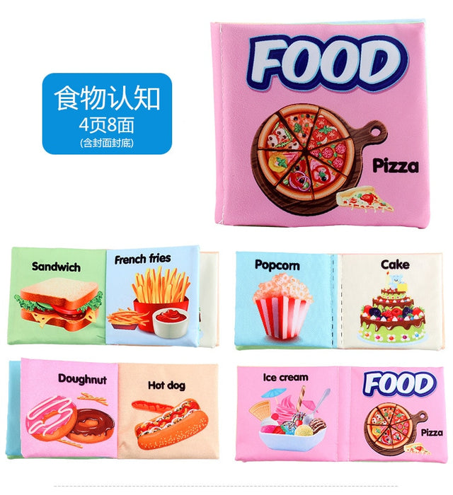 Hand Puppet Fabric Books Newborn Baby Educational Cloth Book