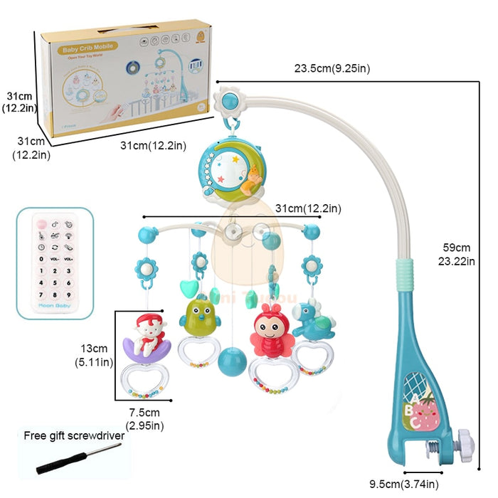 Baby Mobile Rattles Toys 0-12 Months For Baby Newborn Crib Bed Bell Toddler Rattles Carousel
