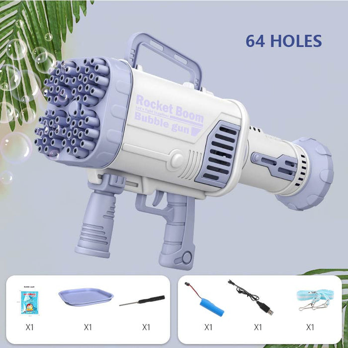 Electric Bubble Gun Gatlin Bubble Gun Machine Soap Bubbles Magic Bubble
