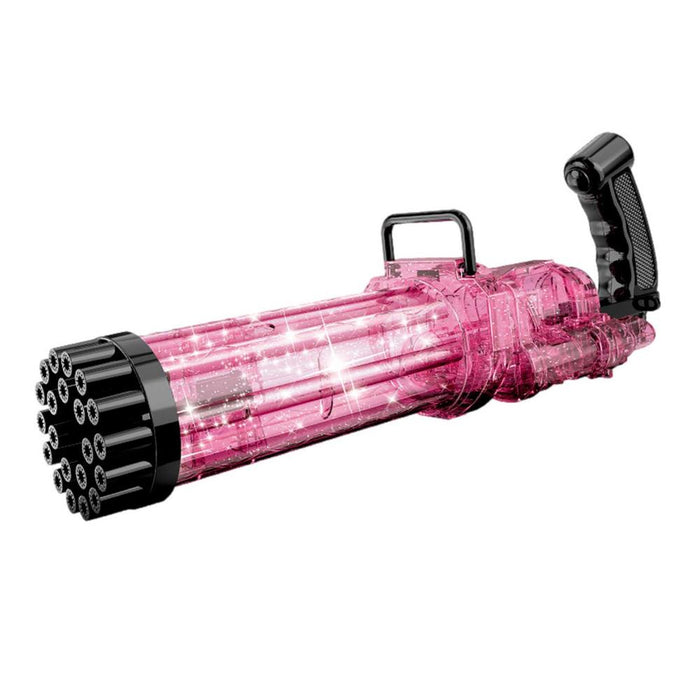 Hot Kids Gatling Bubble Gun Toy 64-Hole Charging Electric Automatic Bubble Machine