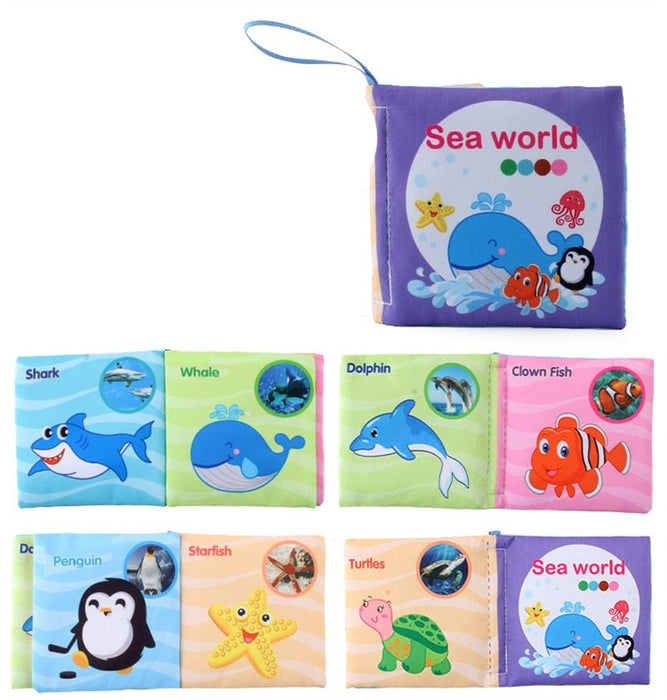 Hand Puppet Fabric Books Newborn Baby Educational Cloth Book