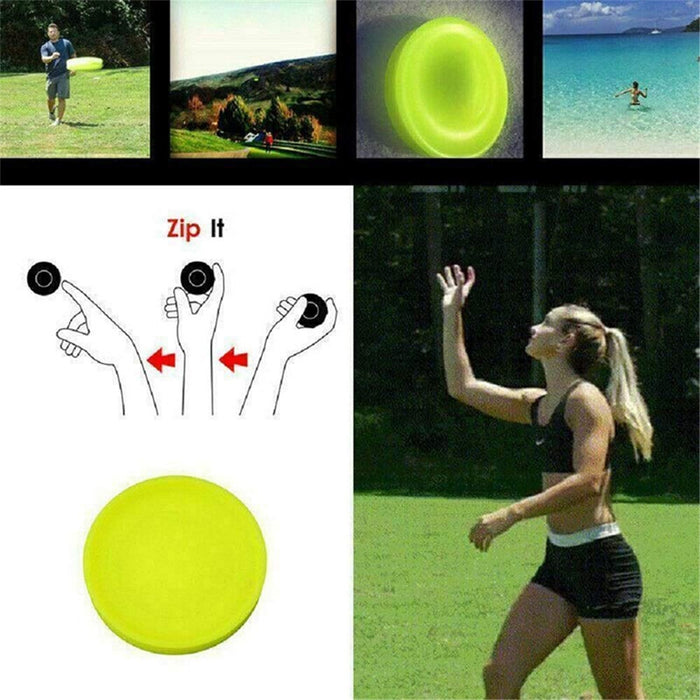 Mini Beach Flying Disk For Outdoor Sports Silicone Balance Disc Decompression Toys