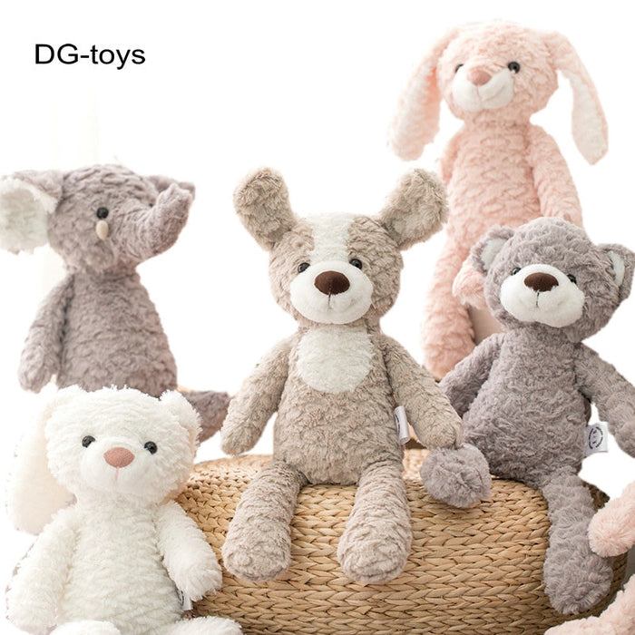 High Quality Soft Long legs Bunny Teddy Bear Dog Elephant Unicorn Stuffed Cartoon Animals