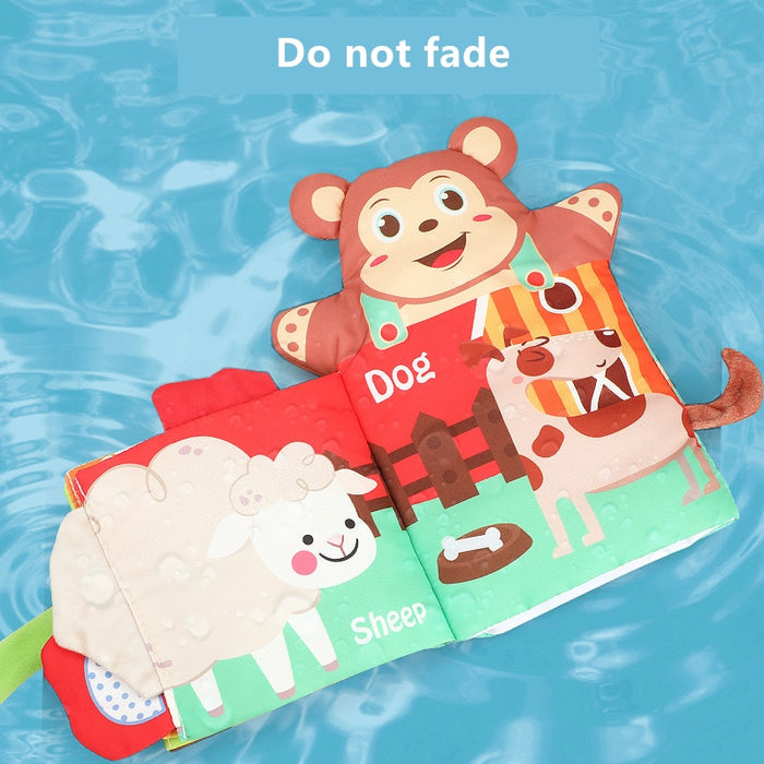 Hand Puppet Fabric Books Newborn Baby Educational Cloth Book