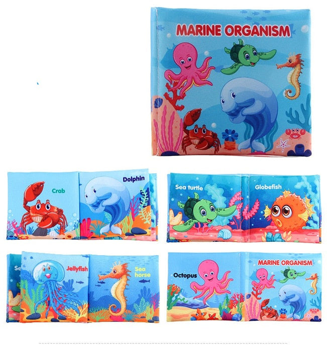 Hand Puppet Fabric Books Newborn Baby Educational Cloth Book