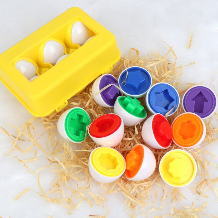 Shape Matching Easter EggsToy for Kids Baby Learning Educational Toy