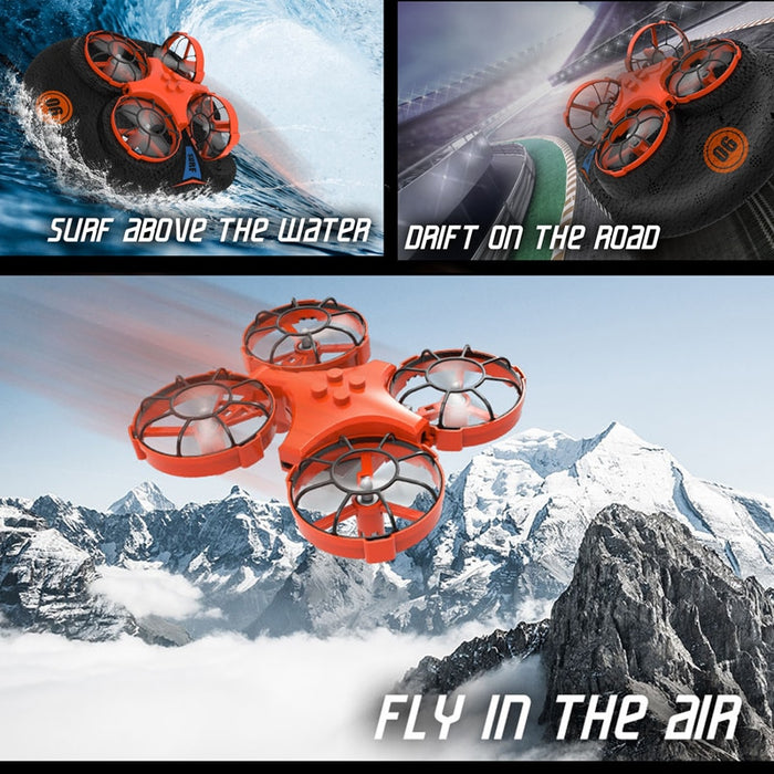 Eachine E016F 3-in-1 EPP Flying Air Boat Land Driving Mode Detachable RC Drone Quadcopter
