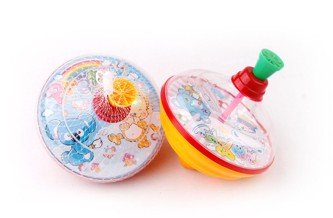 Spinning Top Toy with LED and Music Peg-top Hand Spinner Gyro Toy
