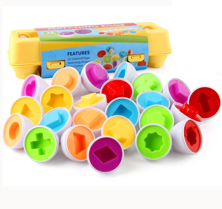 Shape Matching Easter EggsToy for Kids Baby Learning Educational Toy