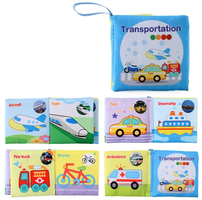 Hand Puppet Fabric Books Newborn Baby Educational Cloth Book