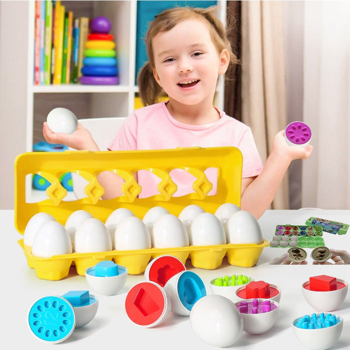 Shape Matching Easter EggsToy for Kids Baby Learning Educational Toy