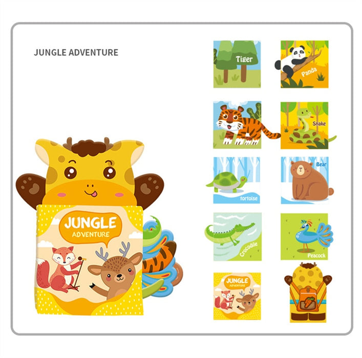 Hand Puppet Fabric Books Newborn Baby Educational Cloth Book