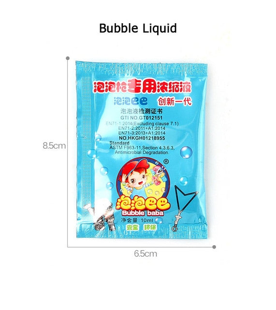 Hot Kids Gatling Bubble Gun Toy 64-Hole Charging Electric Automatic Bubble Machine