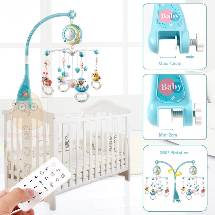 Baby Mobile Rattles Toys 0-12 Months For Baby Newborn Crib Bed Bell Toddler Rattles Carousel