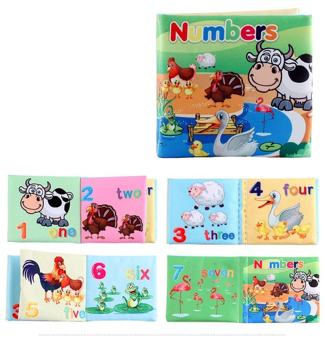 Hand Puppet Fabric Books Newborn Baby Educational Cloth Book