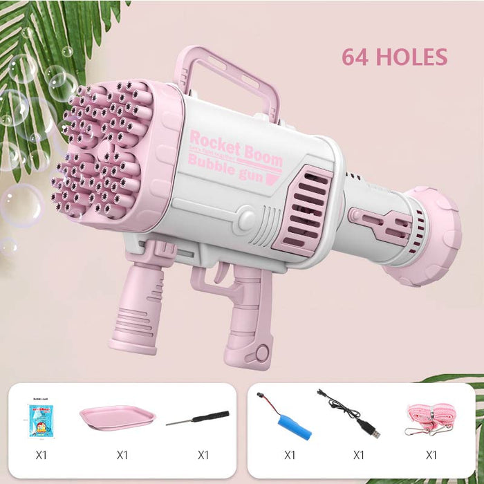 Electric Bubble Gun Gatlin Bubble Gun Machine Soap Bubbles Magic Bubble