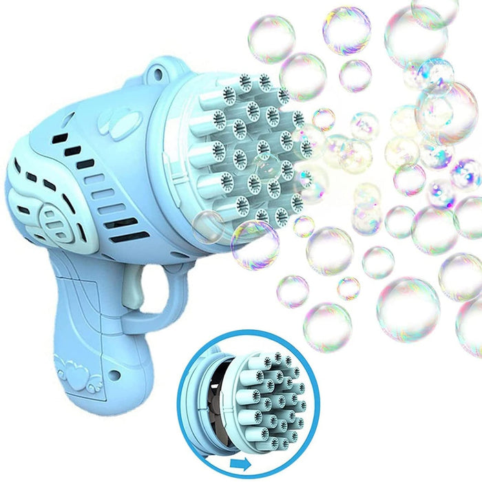 Bubble Gun Electric Automatic Soap Rocket Bubbles Machine Kids Portable