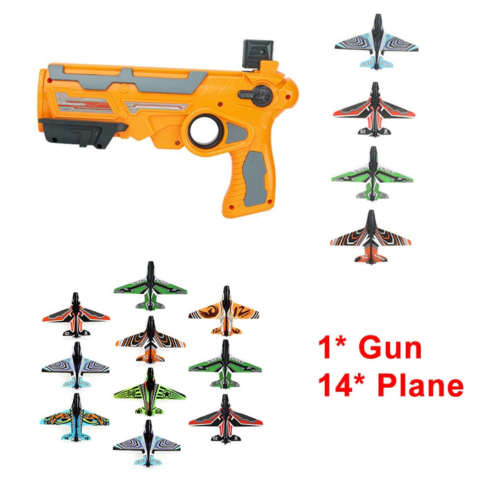 Catapult Plane Sports Game Outdoor Garden Child Airplane Launcher