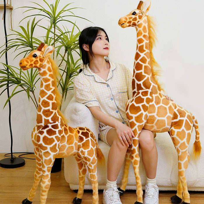 Giant Real Life Giraffe Plush Toys High Quality Stuffed Animals Dolls Soft Kids