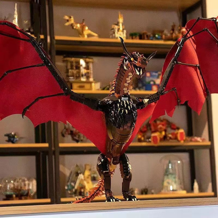 Compatible with Lego MOC Flying Building Blocks Giant Dragon Model