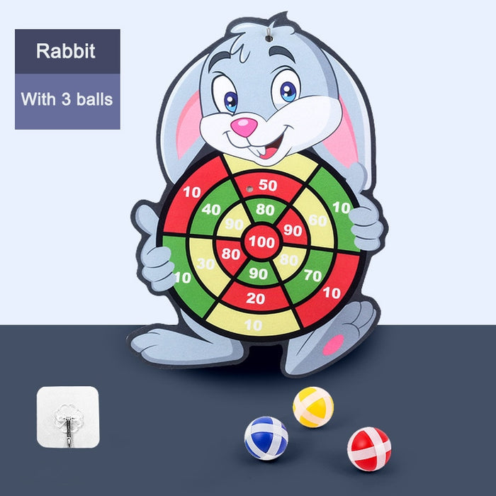 Sticky Ball Dart Board Target Sports Game Toys For Children