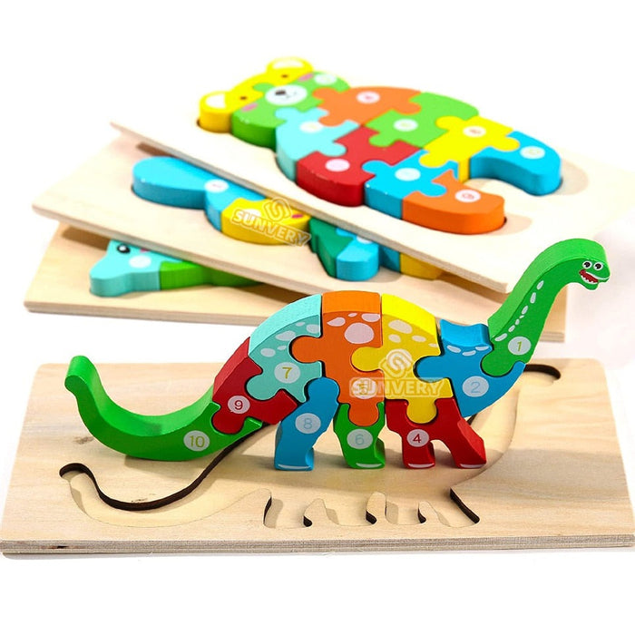 Montessori Wooden Toddler Puzzles for Kids Montessori Toys for Toddlers