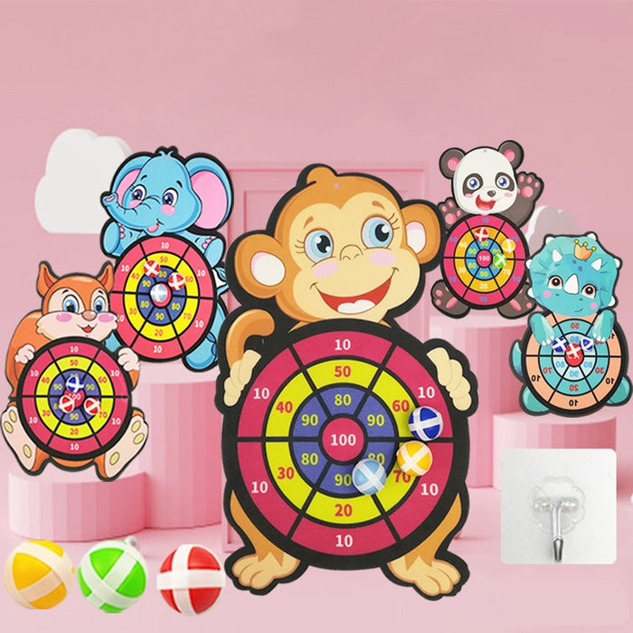 Sticky Ball Dart Board Target Sports Game Toys For Children
