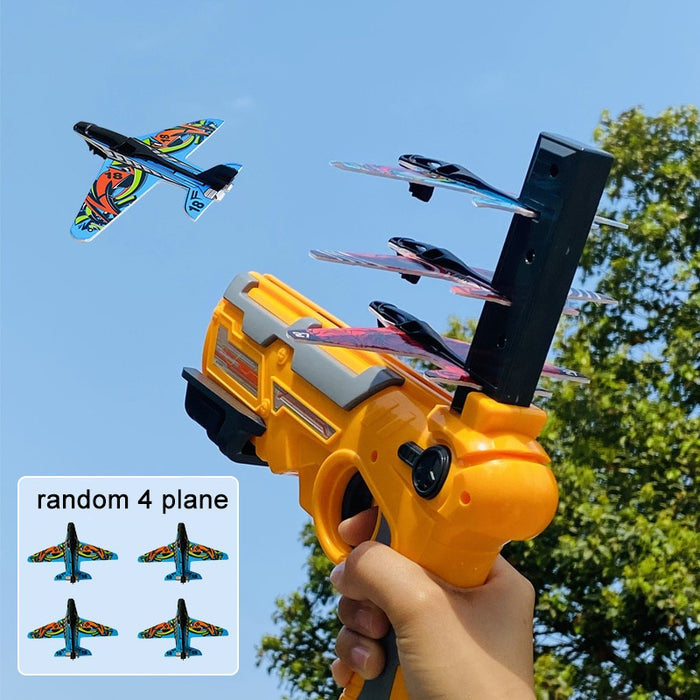 Catapult Plane Sports Game Outdoor Garden Child Airplane Launcher