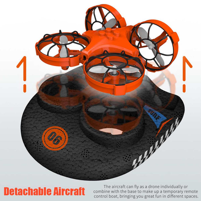 Eachine E016F 3-in-1 EPP Flying Air Boat Land Driving Mode Detachable RC Drone Quadcopter