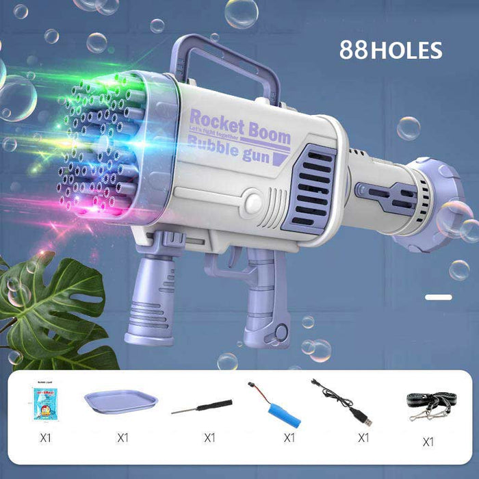Electric Bubble Gun Gatlin Bubble Gun Machine Soap Bubbles Magic Bubble