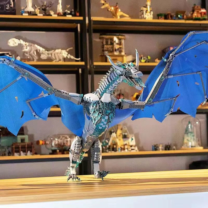 Compatible with Lego MOC Flying Building Blocks Giant Dragon Model