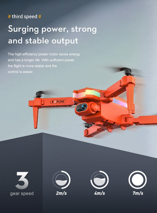 XT8 Mini Drone with Dual Camera HD 4K WIFI FPV One-Key Return Foldable RC Quadcopter Helicopter