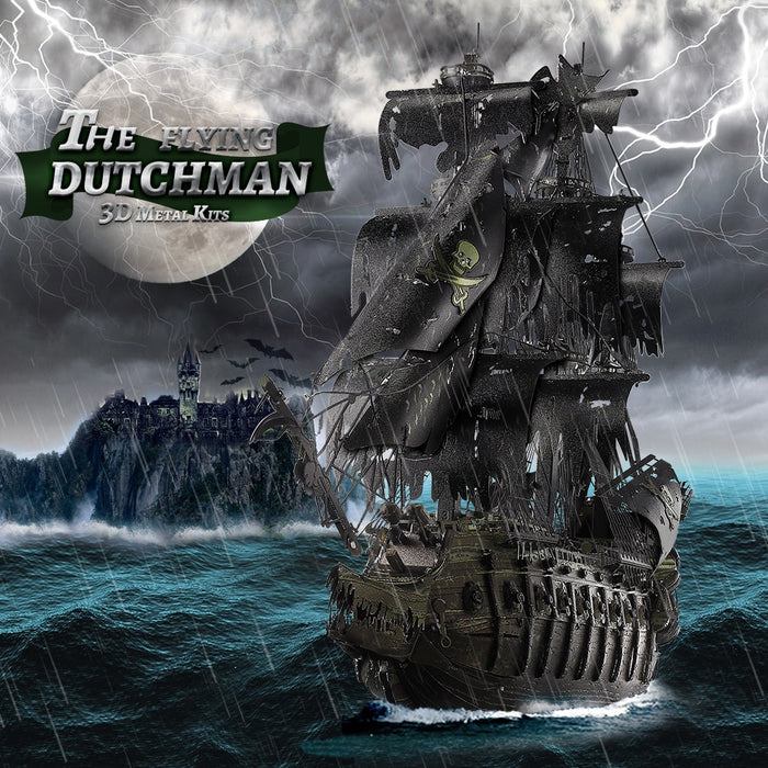 3D Metal Puzzle The Flying Dutchman Model Building Kits Pirate Ship Jigsaw