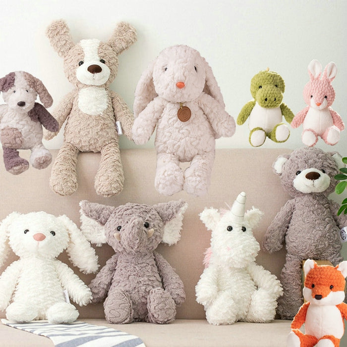 High Quality Soft Long legs Bunny Teddy Bear Dog Elephant Unicorn Stuffed Cartoon Animals