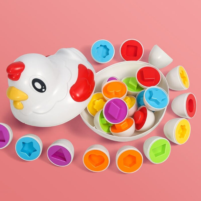Shape Matching Easter EggsToy for Kids Baby Learning Educational Toy