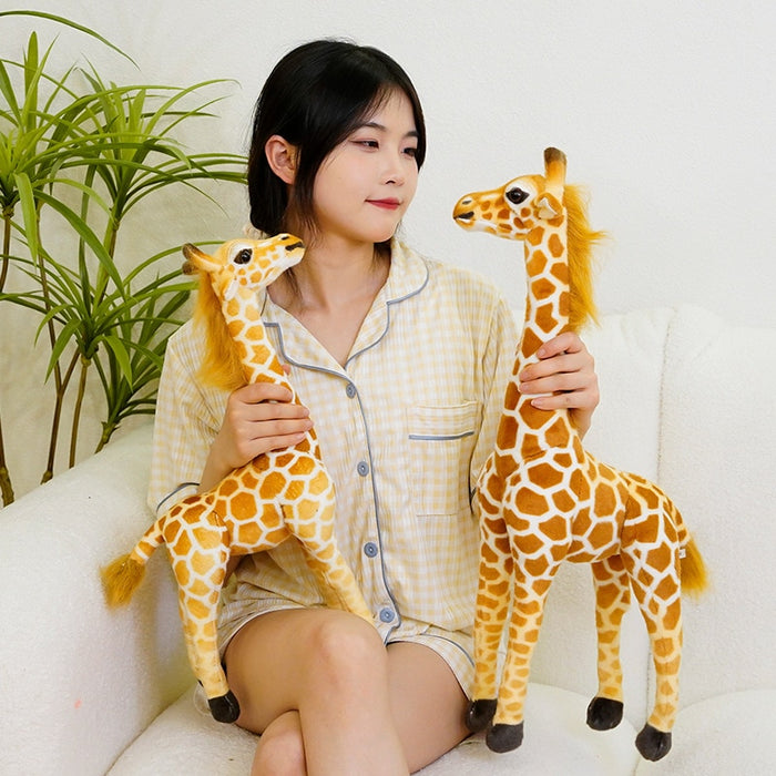 Giant Real Life Giraffe Plush Toys High Quality Stuffed Animals Dolls Soft Kids