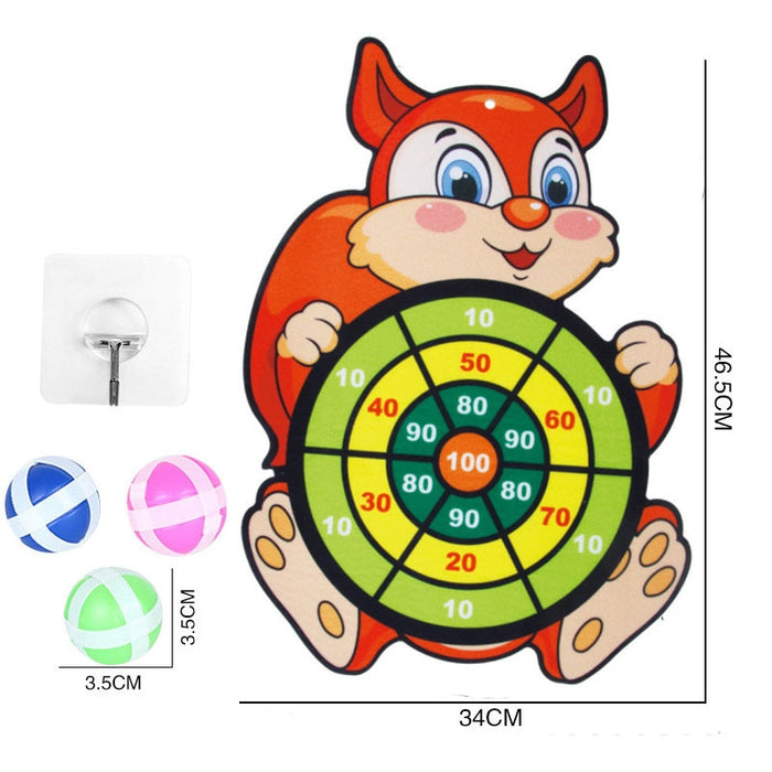 Sticky Ball Dart Board Target Sports Game Toys For Children