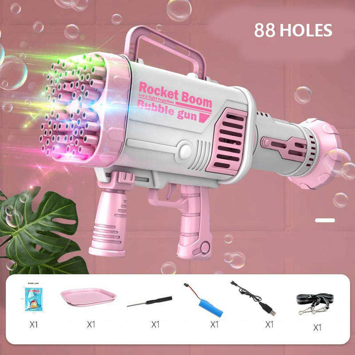 Electric Bubble Gun Gatlin Bubble Gun Machine Soap Bubbles Magic Bubble