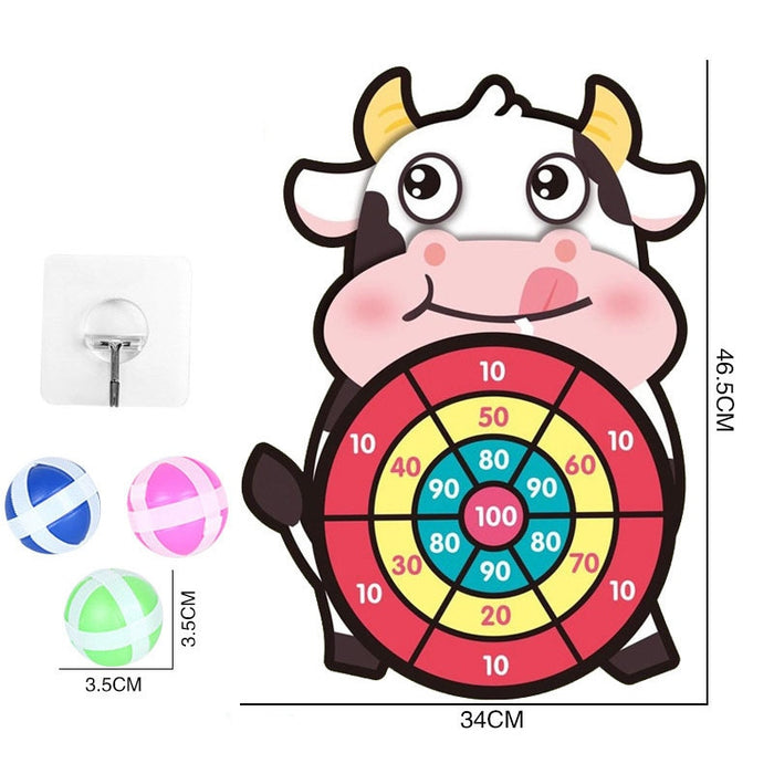 Sticky Ball Dart Board Target Sports Game Toys For Children