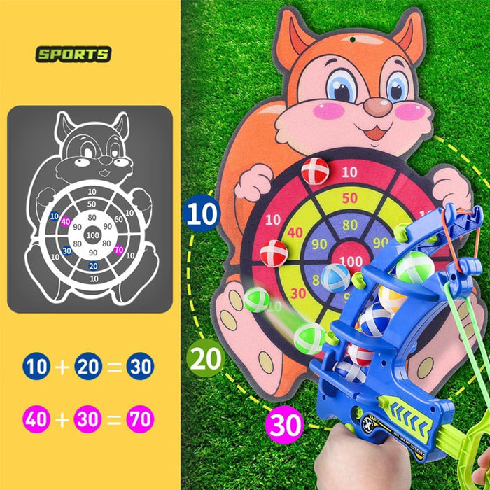 Sticky Ball Dart Board Target Sports Game Toys For Children