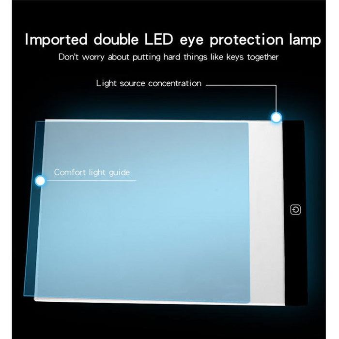 Led Drawing Copy Board Kids Toy to Draw 3 Level Dimmable Painting Tablet
